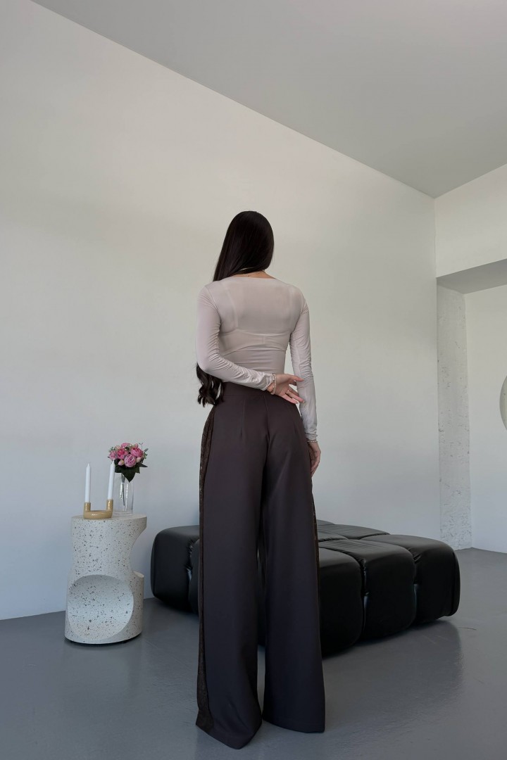 Брюки з мереживними вставками UNO-095A550