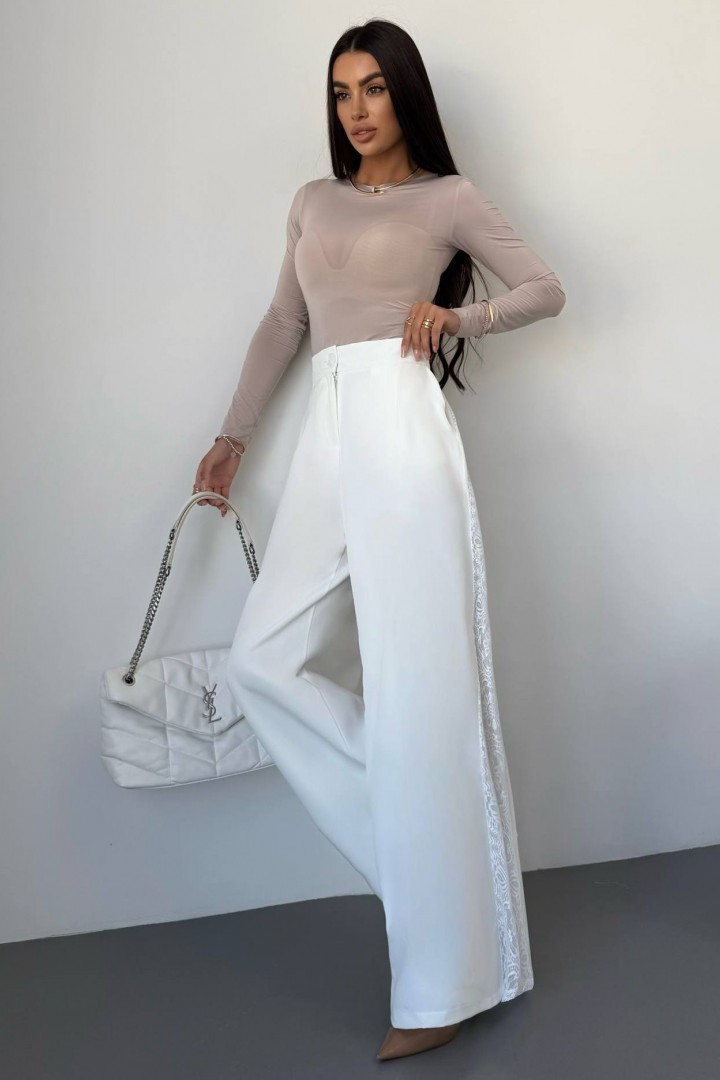 Брюки з мереживними вставками UNO-095A550