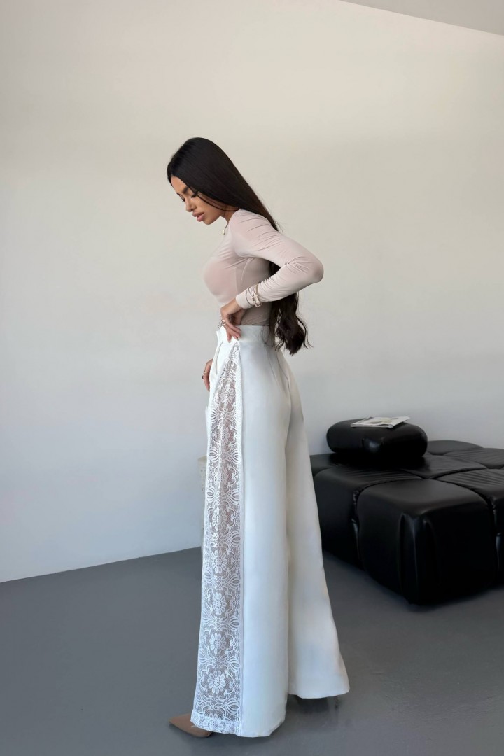 Брюки з мереживними вставками UNO-095A550