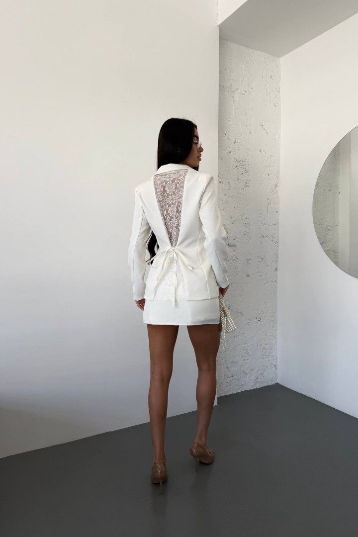 Жакет із мереживною спинкою та спідничка-шорти UNO-096A1200