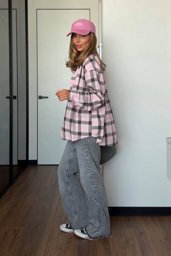 Сорочка в клітку BLO-929A500