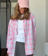 Сорочка в клітку BLO-929A500