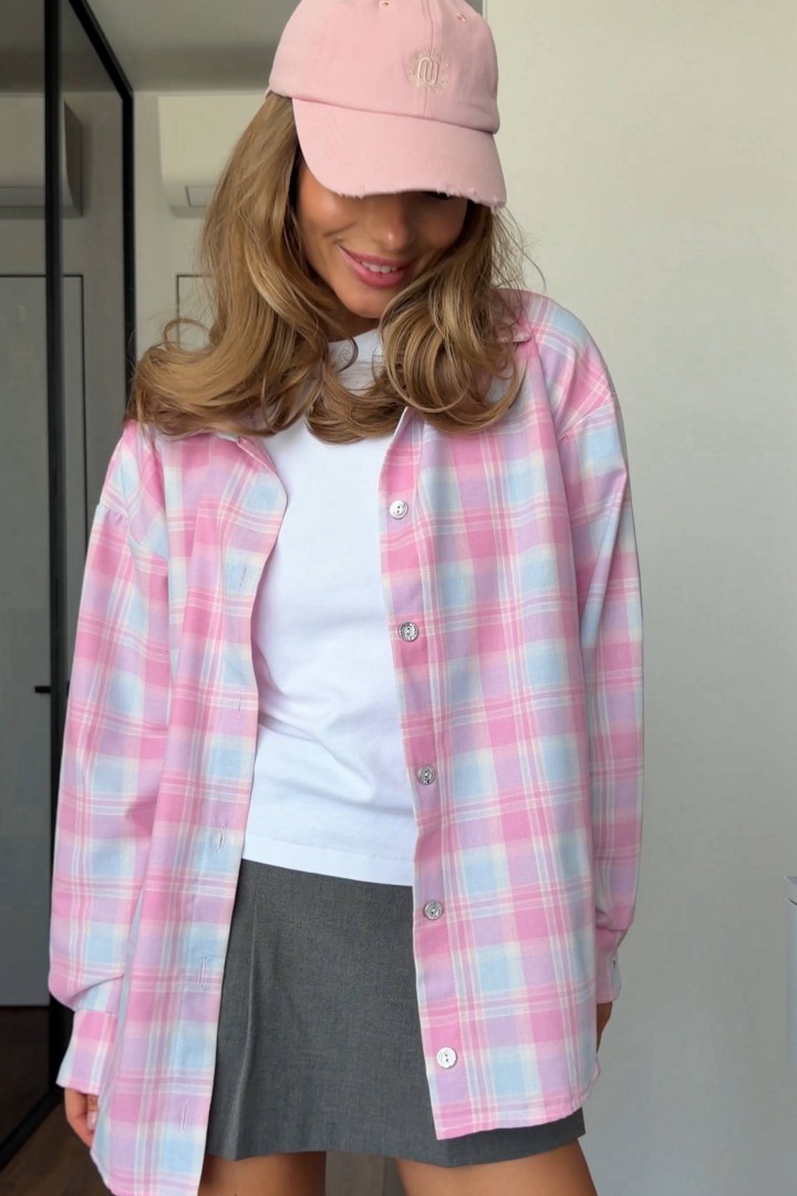 Сорочка в клітку BLO-929A500