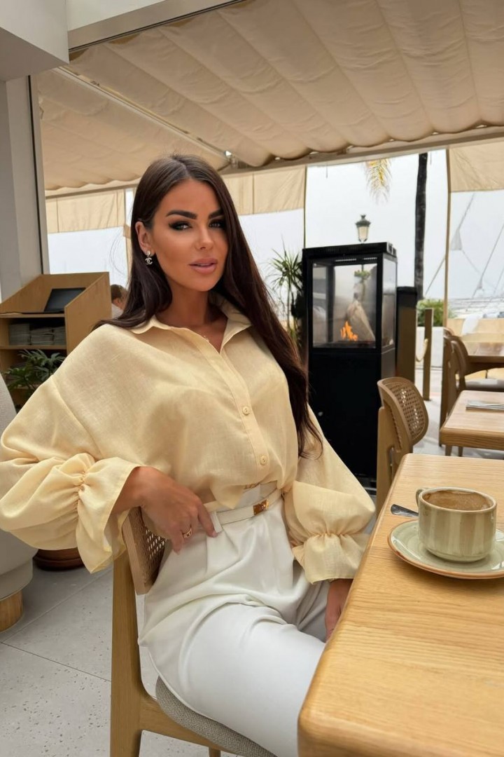 Льняная рубашка EST-8021A550