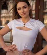 Футболка з вирізом на грудях DAD-253A300