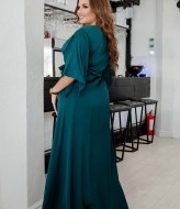 Длинный шелковый халат EY-221456