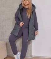 Спортивный костюм тройка с жилеткой женский LZ-A1146A1250