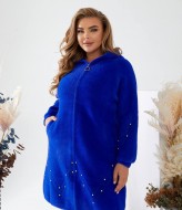 Пальто с капюшоном женское MAX-100A1350