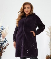 Пальто с капюшоном женское MAX-100A1350