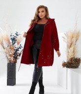 Пальто с капюшоном женское MAX-100A1350