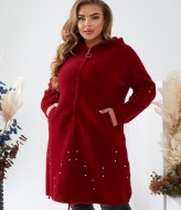 Пальто с капюшоном женское MAX-100A1350