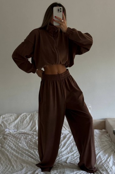 Костюм широкие штаны и кофта LK-353A750