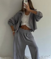 Костюм широкие штаны и кофта LK-353A750