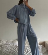 Костюм широкие штаны и кофта LK-353A750