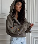 Кофта на молнии с капюшоном  OZ-1147A450