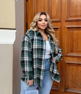 Оверсайз рубашка женская в клетку  NA-3851A545