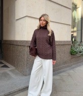 Свитер косами  KC-0508A900