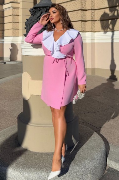 Платье с большим воротником YBY-898A550 Платье с большим воротником YBY-898A550