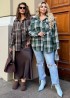 Оверсайз рубашка женская в клетку  NA-3851A545