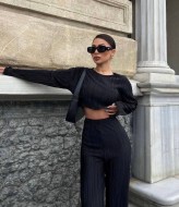 Жіночий костюм з рубчику LSA-682A400