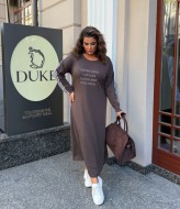 Трикотажное платье с лампасами ZP-1315A520