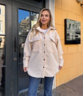 Рубашка женская оверсайз теплая MIS-202A600