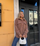 Рубашка женская оверсайз теплая MIS-202A600