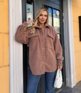 Рубашка женская оверсайз теплая MIS-202A600