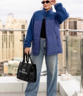 Комбинированная куртка с мехом ELT-1092A750