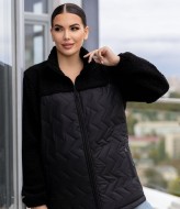 Комбинированная куртка с мехом ELT-1092A750