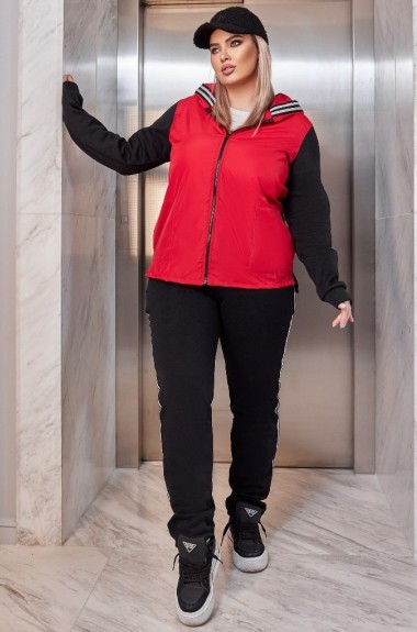 Двухцветный спортивный костюм VIA-198A650