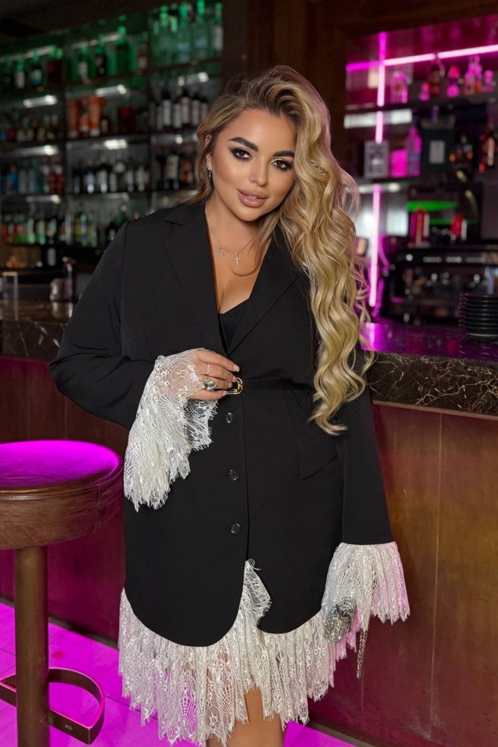 Сукня-жакет з гарним гіпюром VW-1632A600