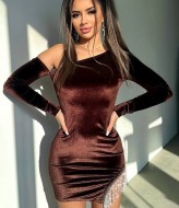 Сукня декорована бахромою YLM-613A530