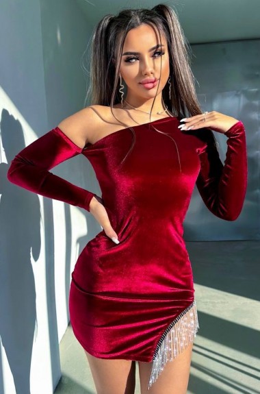 Сукня декорована бахромою YLM-613A530 Сукня декорована бахромою YLM-613A530