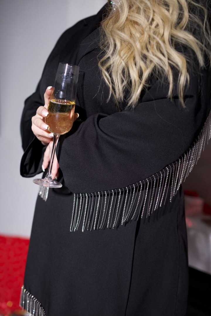 Піджак з бахромою із страз YM-7130A28