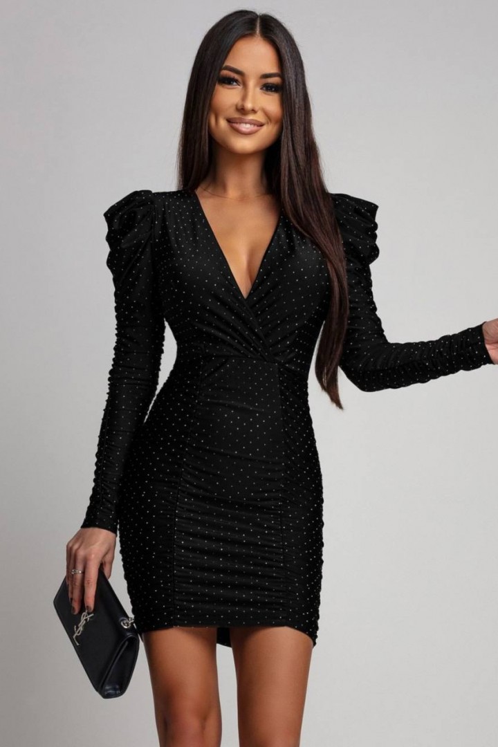 Бархатное платье с блестками DAD-243A480