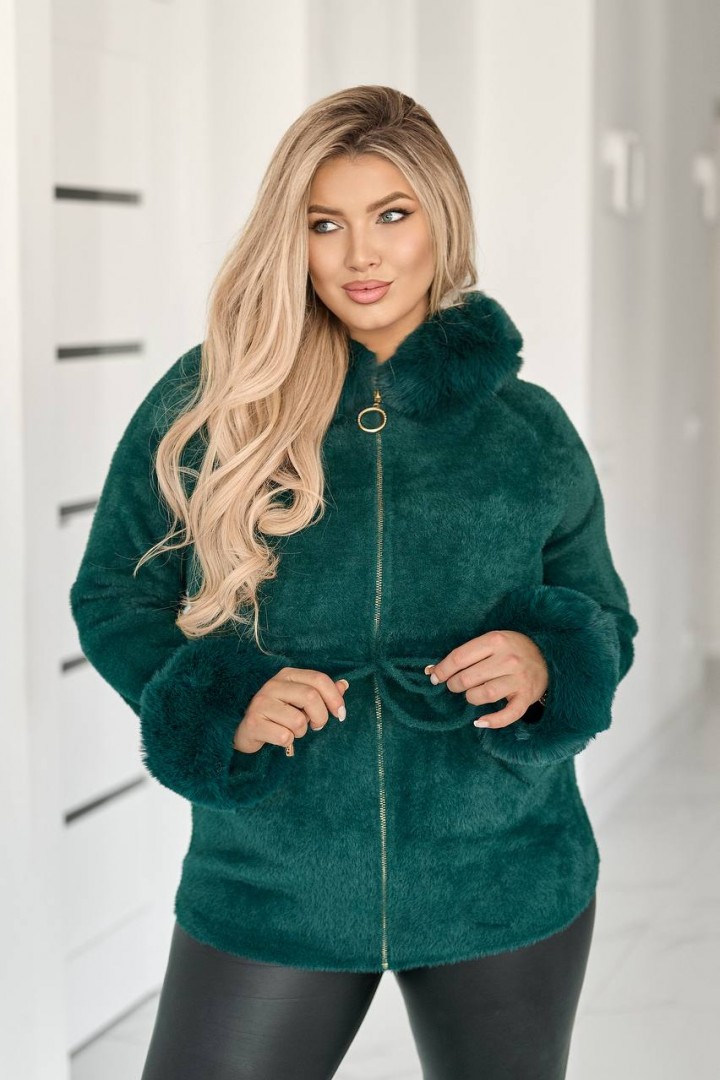 Легка шуба з хутром MAX-9046A1250