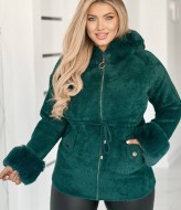 Легка шуба з хутром MAX-9046A1250