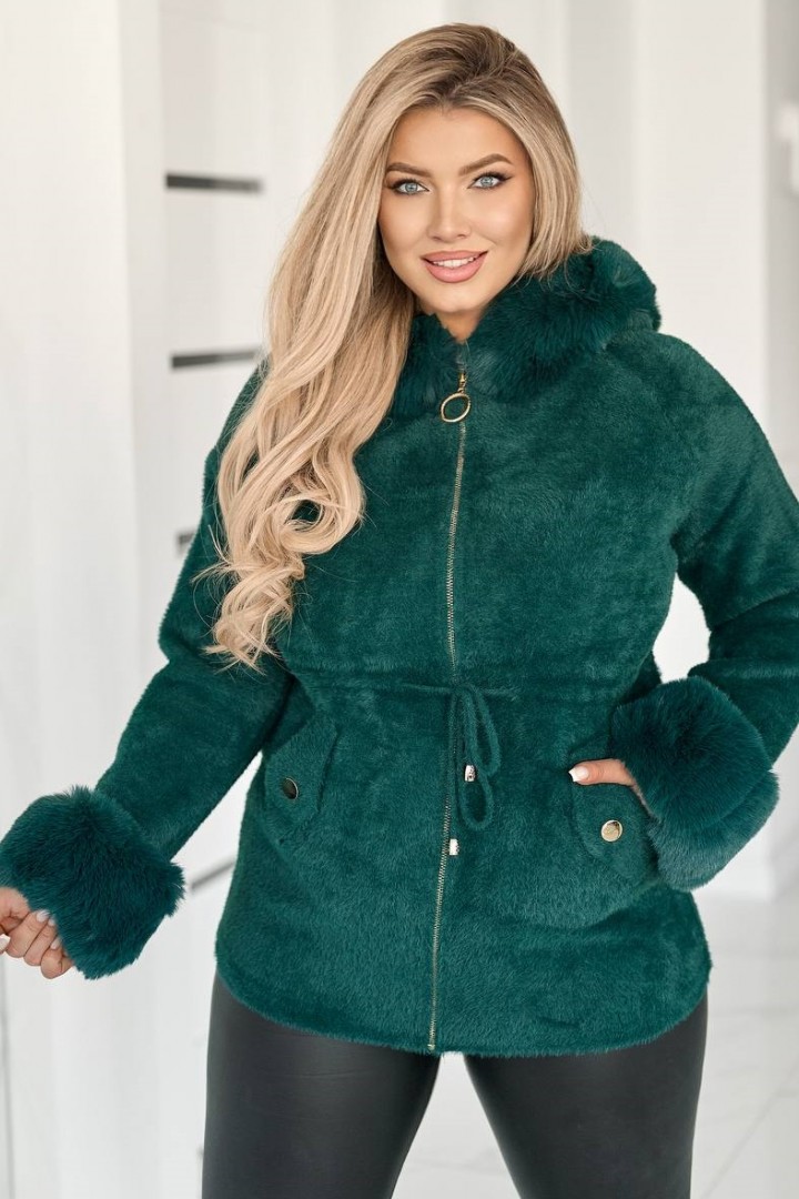 Легка шуба з хутром MAX-9046A1250