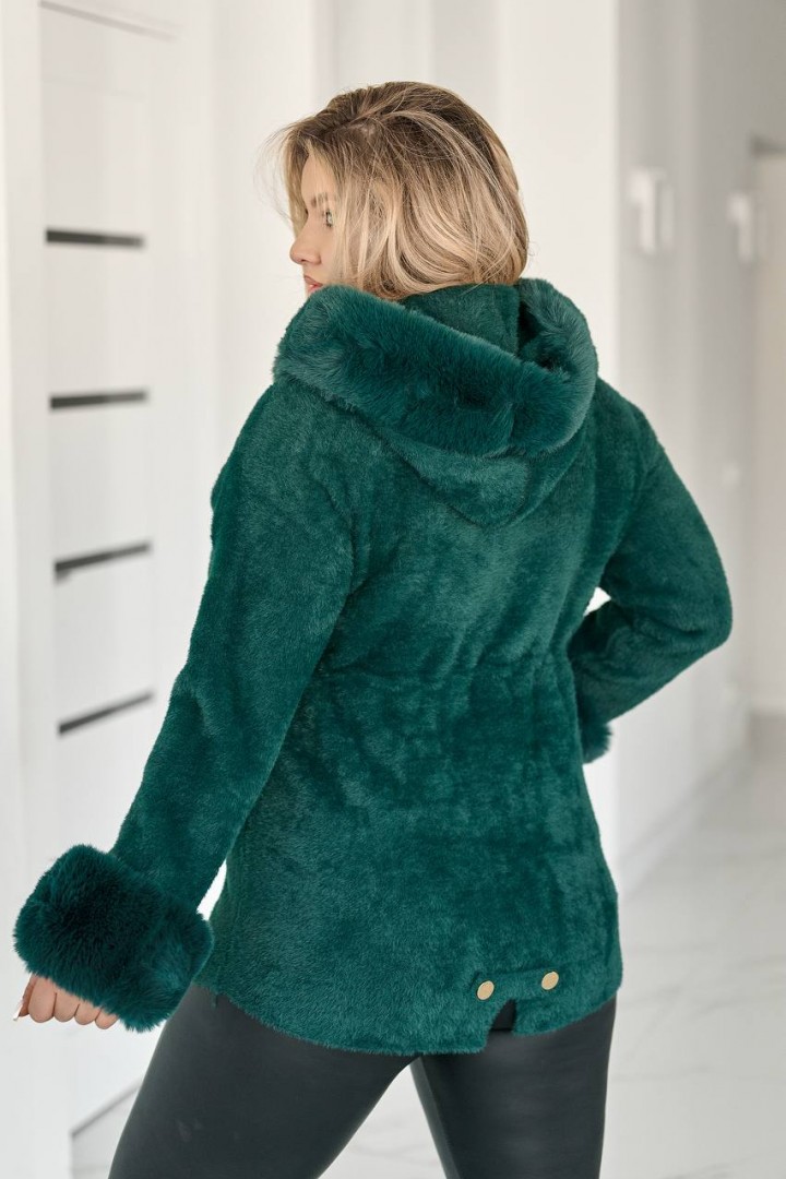 Легка шуба з хутром MAX-9046A1250