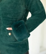 Легка шуба з хутром MAX-9046A1250