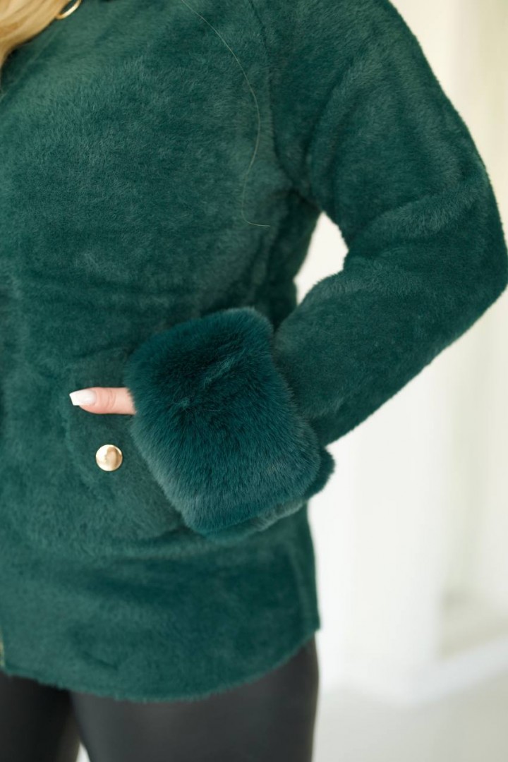 Легка шуба з хутром MAX-9046A1250