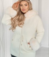 Легка шуба з хутром MAX-9046A1250