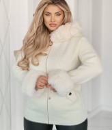 Легка шуба з хутром MAX-9046A1250