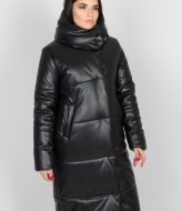 Кожаный пуховик OZM-D62A1130