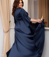 Шелковый халат в пол EY-331A21B26