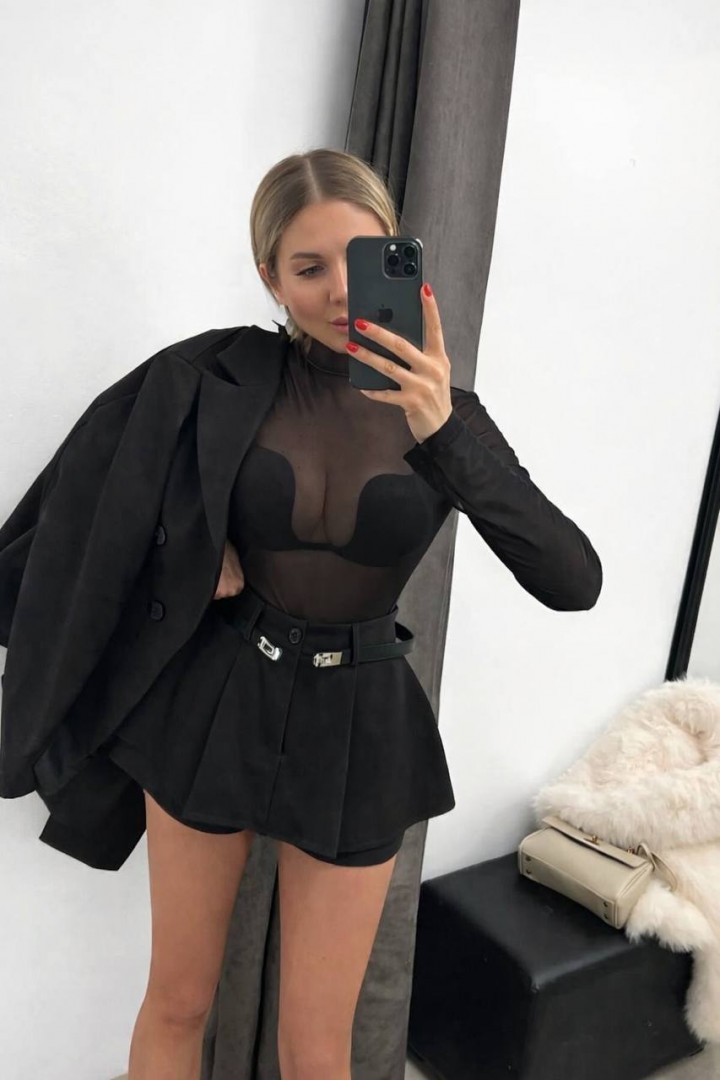 Костюм трійка піджак, спідниця-шорти та боді EST-5939A950