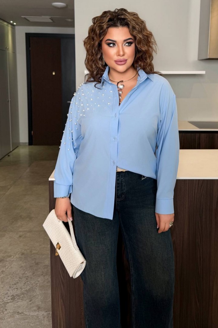 Рубашка с жемчугом DOL-407A480