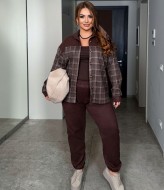 Замшевый костюм DOL-401A920