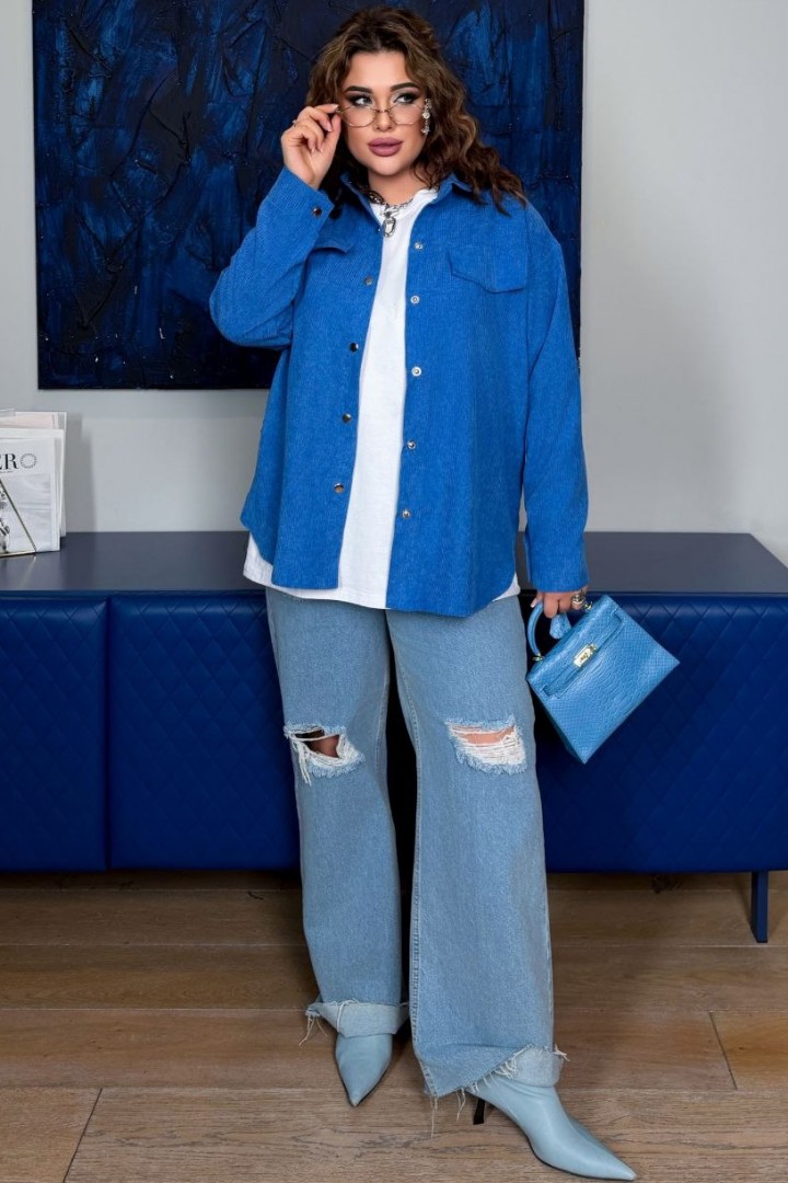 Вельветовая рубашка женская  CUR-899A480